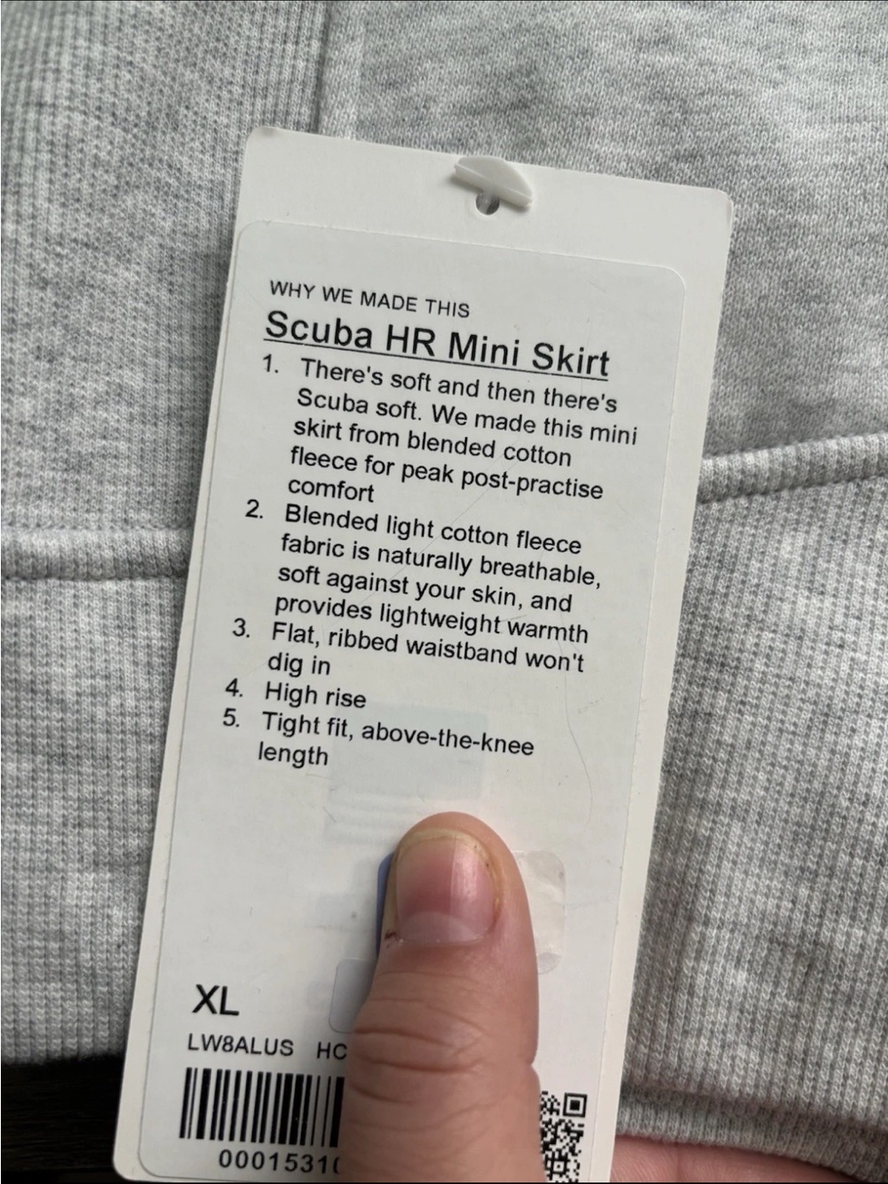 Lululemon Scuba High Rise Mini Skirt NWT Size XL - Picture 6 of 7